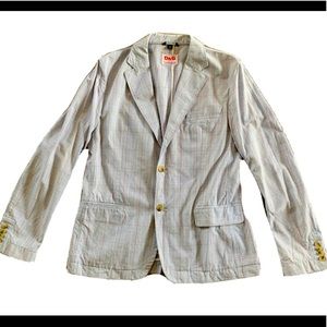 Dolce & Gabbana Plaid Cotton Resort Blazer